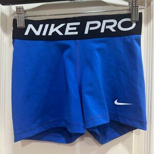 Royal Blue XS Nike Pro Shorts